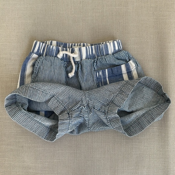 Nico Nico Andy cotton short with Ikat & railroad stripe pattern - Picture 4 of 9